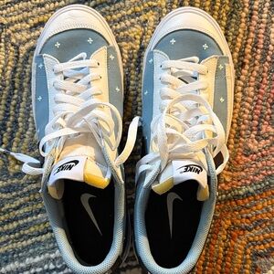 Nike Light Blue and White Sneakers